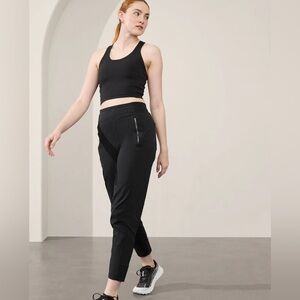 ATHLETA Sz 18 Joggers Drawstring Zipper Pockets Athletic Athleisure Wear Pants